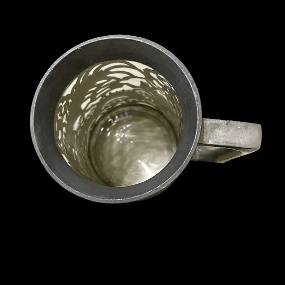 Asian Dragon Pewter Tankard Ngan Winghing 16 Oz Decorated Glass Lined Korea Vtg - Picture 9 of 14